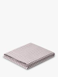 Piglet in Bed Gingham Linen Blend Flat Sheet - thumbnail 2