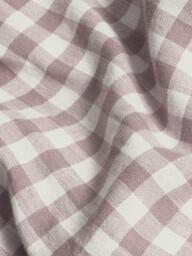 Piglet in Bed Gingham Linen Blend Flat Sheet - thumbnail 3