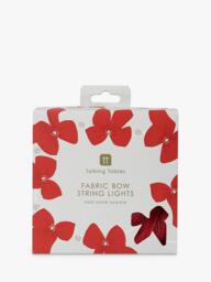 Talking Tables Folklore 10 LED Bow String Lights, Red