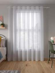 John Lewis Eyelet Voile Panel, White - thumbnail 5
