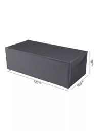 Pacific Aerocover Garden Bench Cover, 170 x 100cm, Anthracite - thumbnail 2