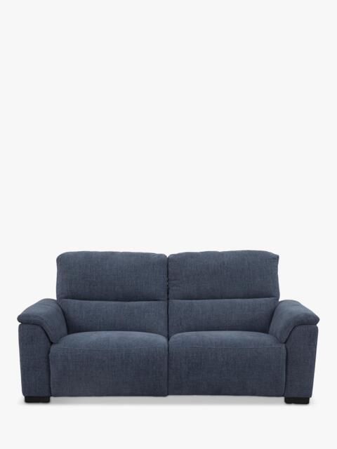 John Lewis Unwind Large 3 Seater Power Recliner Sofa, Blue Chenille - image 1