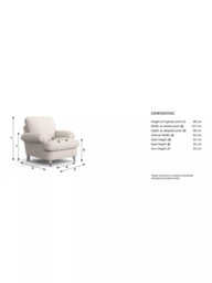 Laura Ashley Beaumaris Armchair, Teak Leg - thumbnail 2