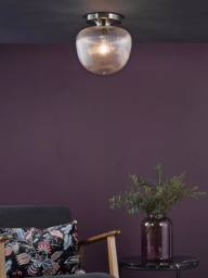 Där Abrielle Flush Mount Ceiling Light, Amber - thumbnail 2