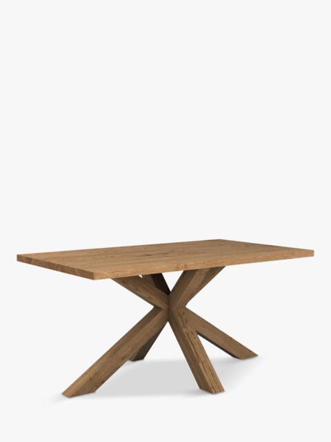 John Lewis Thornton Fixed Solid Oak Dining Table, Straight Edge, Natural Oil - image 1
