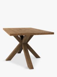 John Lewis Thornton Fixed Solid Oak Dining Table, Straight Edge, Natural Oil - thumbnail 3