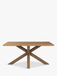 John Lewis Thornton Fixed Solid Oak Dining Table, Straight Edge, Natural Oil - thumbnail 2