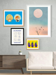 EAST END PRINTS Stephie Cardona 'Les Fromages' Framed Print - thumbnail 2