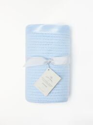 John Lewis Baby GOTS Organic Cotton Cellular Cotbed Blanket, 120 x 100cm - thumbnail 1