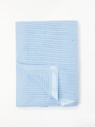 John Lewis Baby GOTS Organic Cotton Cellular Cotbed Blanket, 120 x 100cm - thumbnail 2