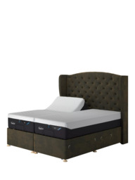 TEMPUR® Suffolk Adjustable Disc Continental 4 Drawer Divan Base, Super King Size - thumbnail 1