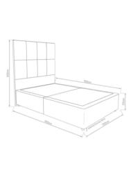 Hypnos Pocket Sprung Upholstered Divan Base, Double - thumbnail 3