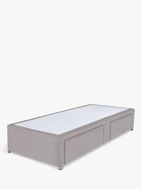 John Lewis Non-Sprung Upholstered 2 Drawer Divan Base, Single - image 1