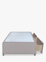 John Lewis Non-Sprung Upholstered 2 Drawer Divan Base, Single - thumbnail 4
