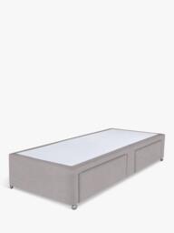 John Lewis Non-Sprung Upholstered 2 Drawer Divan Base, Single