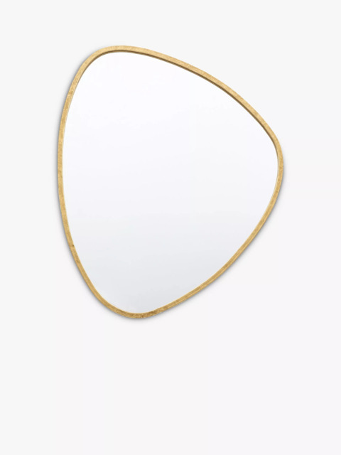Gallery Direct Chattenden Organic Free Form Metal Frame Wall Mirror, 70 x 60cm, Gold - image 1