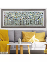 John Lewis Ulyana Hammond 'The Timekeeper' Framed Canvas, 72 x 167cm, Grey/Multi - thumbnail 2