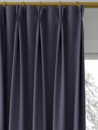 John Lewis Cotton Blend Made to Measure Curtains or Roman Blind, Navy - thumbnail 4