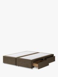 Hypnos Non-Sprung Upholstered 4 Drawer Divan Base, Super King Size - thumbnail 2