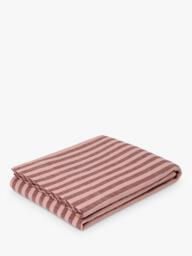 Piglet in Bed Pembroke Stripe Linen Blend Flat Sheet - thumbnail 2