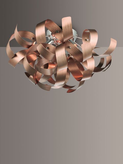 Där Rawley Ribbon Flush Ceiling Light, Dia.40cm - image 1