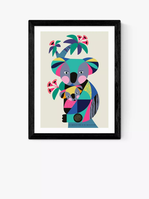 EAST END PRINTS Rachel Lee 'Baby Koala with Mum' Framed Print - image 1