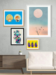 EAST END PRINTS Rachel Lee 'Baby Koala with Mum' Framed Print - thumbnail 2