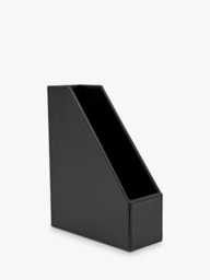 Osco Faux Leather Magazine Holder - thumbnail 1