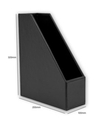 Osco Faux Leather Magazine Holder - thumbnail 3