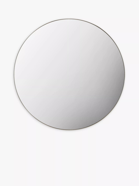 Gallery Direct Hayle Round Metal Frame Mirror, 100cm - image 1