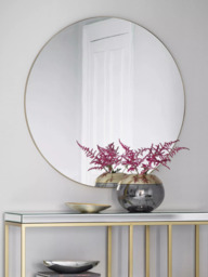 Gallery Direct Hayle Round Metal Frame Mirror, 100cm - thumbnail 2