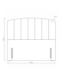 Hypnos Beatrice Euro Slim Upholstered Headboard, King Size - thumbnail 4