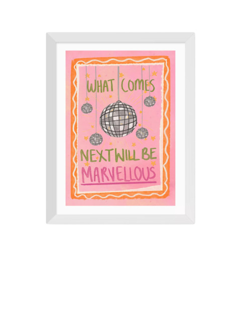 EAST END PRINTS Illustrated By Weezy 'What Comes Next Will Be Marvellous' Framed Print
