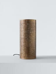 John Lewis Etched Table Lamp, Antique Brass - thumbnail 2