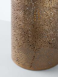 John Lewis Etched Table Lamp, Antique Brass - thumbnail 4