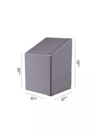 Pacific Aerocover Stacking Garden Chairs Furniture Cover, 110 x 67 x 67cm, Anthracite - thumbnail 2