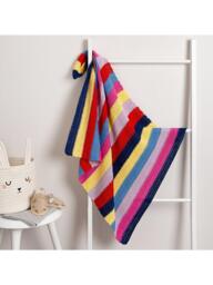 Wool Couture Shhh Baby Blanket Crochet Kit, Brights - thumbnail 2
