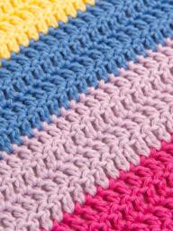 Wool Couture Shhh Baby Blanket Crochet Kit, Brights - thumbnail 5