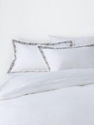 John Lewis Penbury Border Pure Cotton Percale Duvet Cover Set, 200 Thread Count
