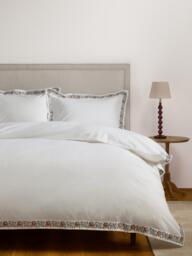 John Lewis Penbury Border Pure Cotton Percale Duvet Cover Set, 200 Thread Count - thumbnail 2