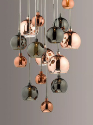 Där Aurellia 15 Pendant Cluster Ceiling Light, Copper/Bronze - thumbnail 4