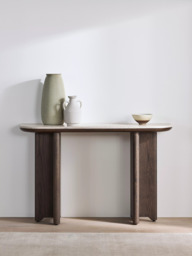 John Lewis Ritz Marble Console Table, Brown - thumbnail 2