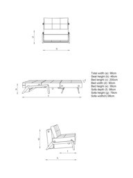 Innovation Living Cubed 90 Armchair Bed - thumbnail 2