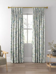 Sanderson Newnham Courtney Made to Measure Curtains or Roman Blind, Eucalyptus/Cadet Blue - thumbnail 5