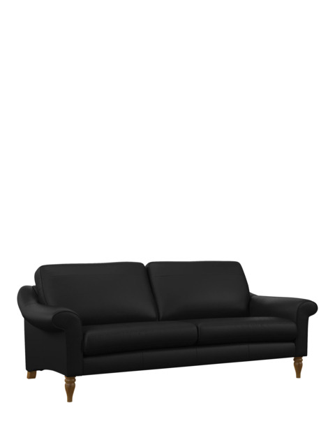 John Lewis Camber Grand 4 Seater Leather Sofa, Light Leg - image 1