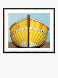 Brookpace Lascelles 'Fishing Boat' Framed Print, 76 x 66cm, Yellow