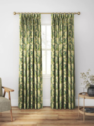 Morris & Co. Laceflower Made to Measure Curtains or Roman Blind, Pistachio/Linen - thumbnail 5