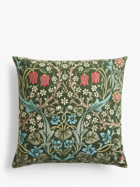 Morris & Co. Blackthorn Cushion, Green - image 1