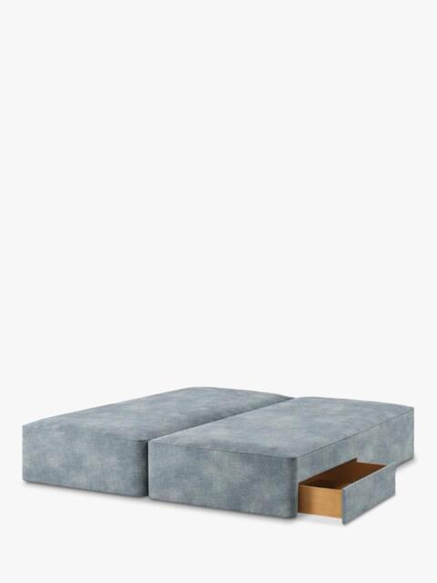 John Lewis Pocket Sprung Upholstered 2 Drawer Divan Base, Super King Size