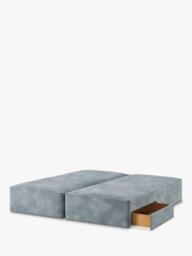 John Lewis Pocket Sprung Upholstered 2 Drawer Divan Base, Super King Size